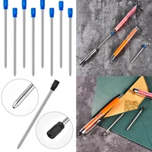 20pcs 0.7mm Rotation Black/Blue Ballpoint Pen Refill Refill for Pen Point Metal Ballpoint