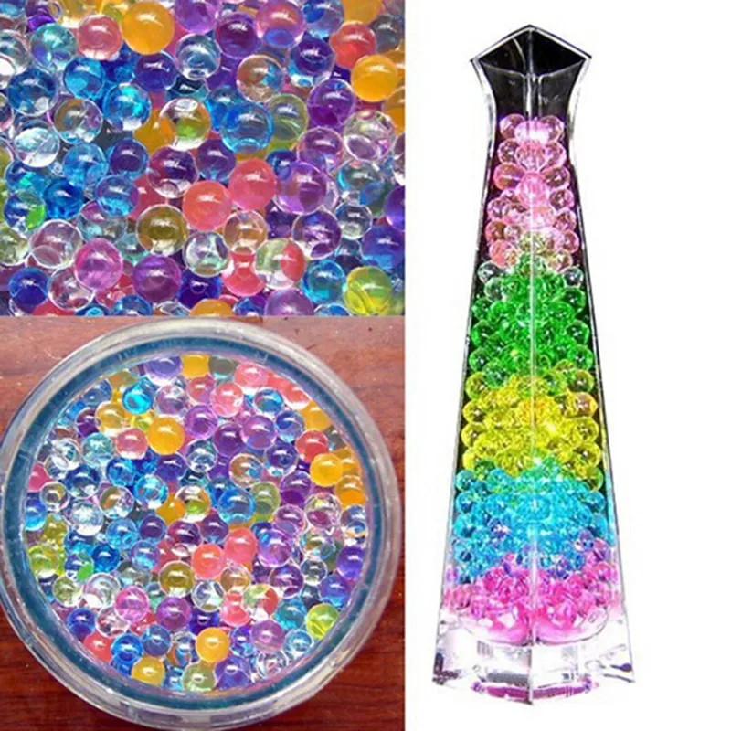 

Home Decoration Crystal Mud Soil Plant Flower Jelly Crystal Soil Water Beads Water Pearls Vase Soil Gel Beads Balls For Kid Gift
