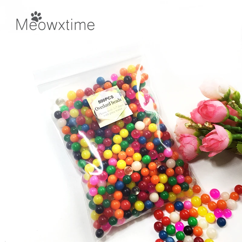 

500pcs/lot 30-50mm Big Crystal Soil Mud Hydrogel Gel Kids Toy Water Beads Growing Up Water Balls Wedding Home Flower Decoration