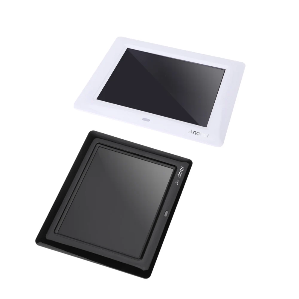 Белый / черный( опционально) 7 '' HD tft-жк-монитор цифровая фоторамка с слайд-шоу будильник MP3 MP4 видео с удаленного рабочего стола