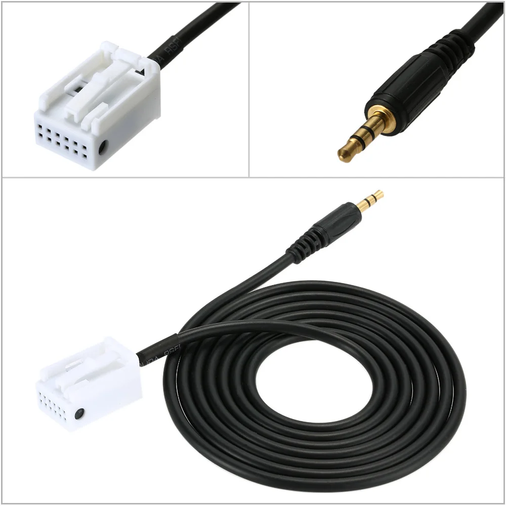 

3.5mm Car Style AUX Input Mode Cable for iPod Phone MP3 AUX-in Audio Music Adapter Cable for Citroen for /VDO/Bosch