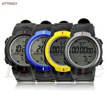 HTTHNCF водонепроницаемые Модные мужские ЖК-цифровые секундомер Дата Резиновые Спортивные Наручные Часы