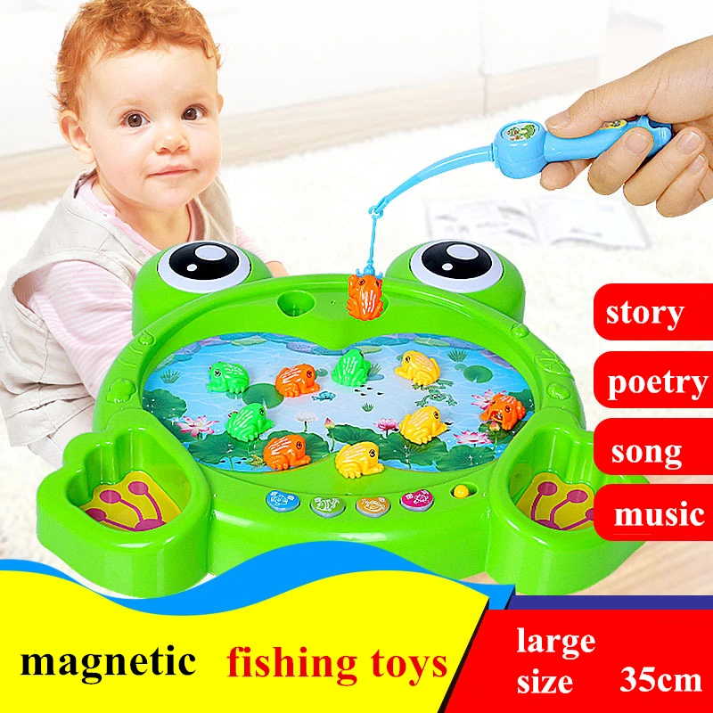 

TL Tong Li Battery Operated Magnetic Fishing Toy With Music Learning & Education For Children Gift Outdoor Fun & Sports GH474