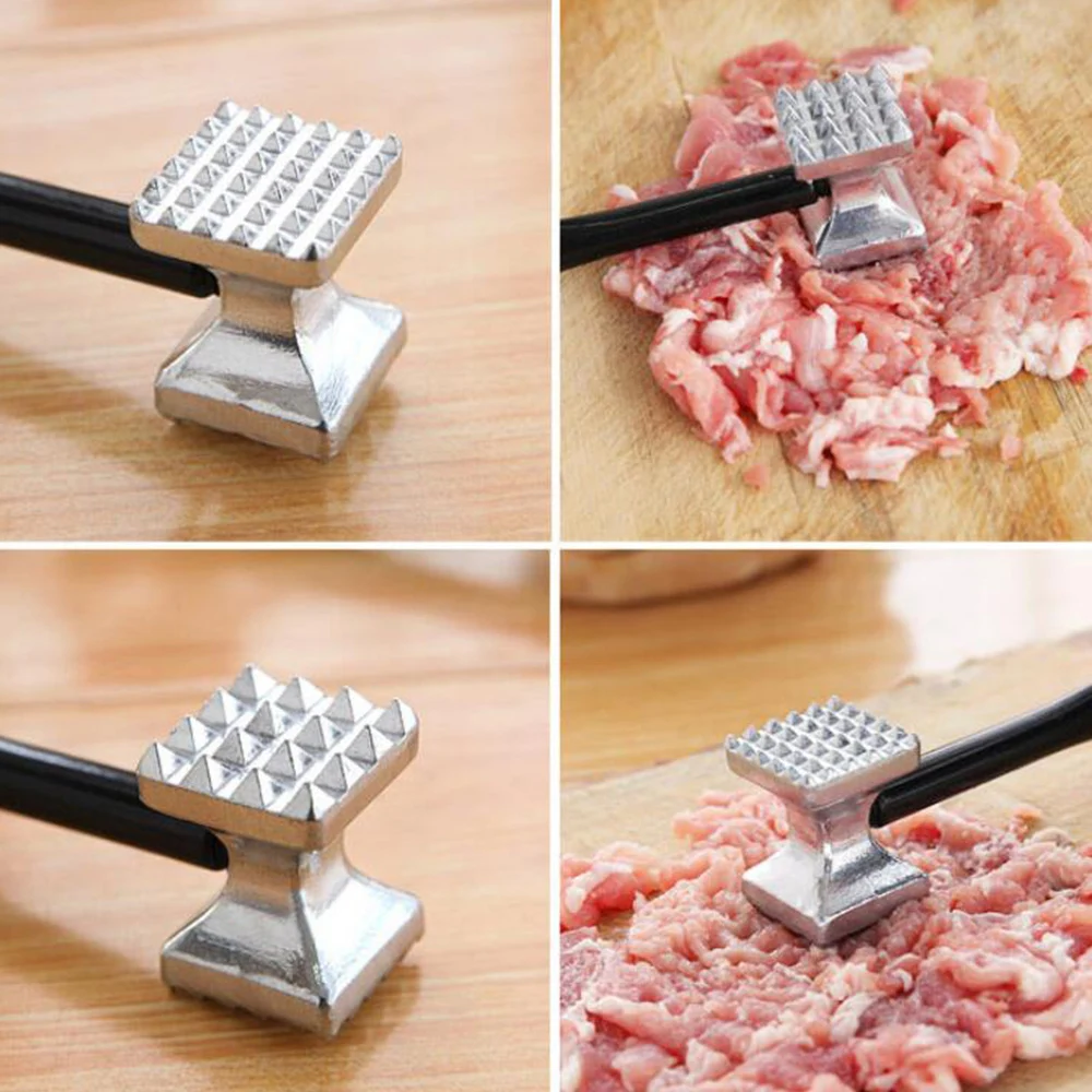 Дешевый Professional Tenderizer Алюминиевый металлический молоток для мяса Pounders стейк для говядины, курицы молотки размягчители мяса кухонный инструмент 10100gA