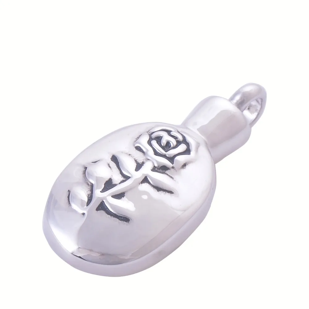 

Memorial Rose Flower Cremation Jewelry for Ashes Eternity Funeral Urn Keepsake Necklace