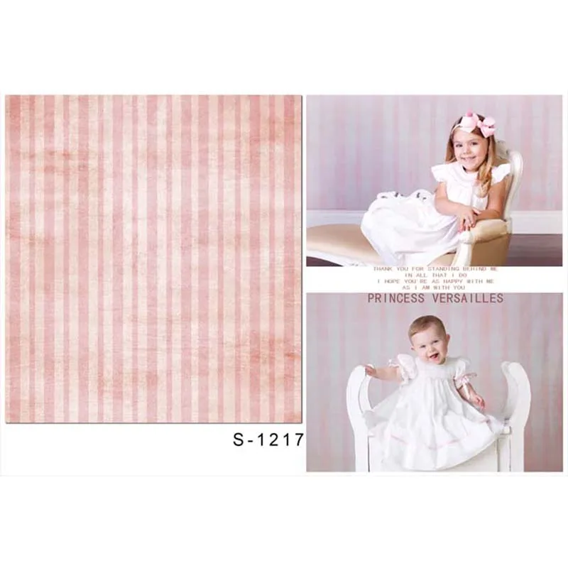 

MEHOFOTO 5x7ft Children Photography Backdrops Pink Stripe Photo Background for Photo studio S-1217