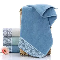 Полотенца хлопковой подкладкой Домашняя Стирка Большой Классический перерыв полотенце для лица мягкий абсорбент подарок Полотенца