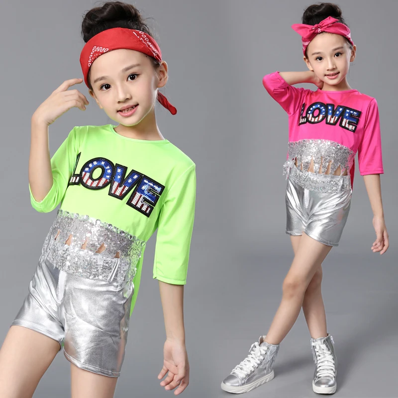 Children Jazz Dance Costume Kids Hip hop Student Tuxedo Modern Dance ...