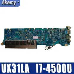 Akemy для ASUS Zenbook UX31LA UX31L I7-4500U Процессор памяти 8 Гб, может использоваться как ноутбук материнская плата протестированная 100% работа