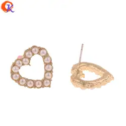 Cordial Дизайн 17*17 мм 50 шт. Jewelry интимные аксессуары/Серьги Гвоздики/имитация жемчуга/в форме сердца/DIY решений/ручной/застежки для сережек