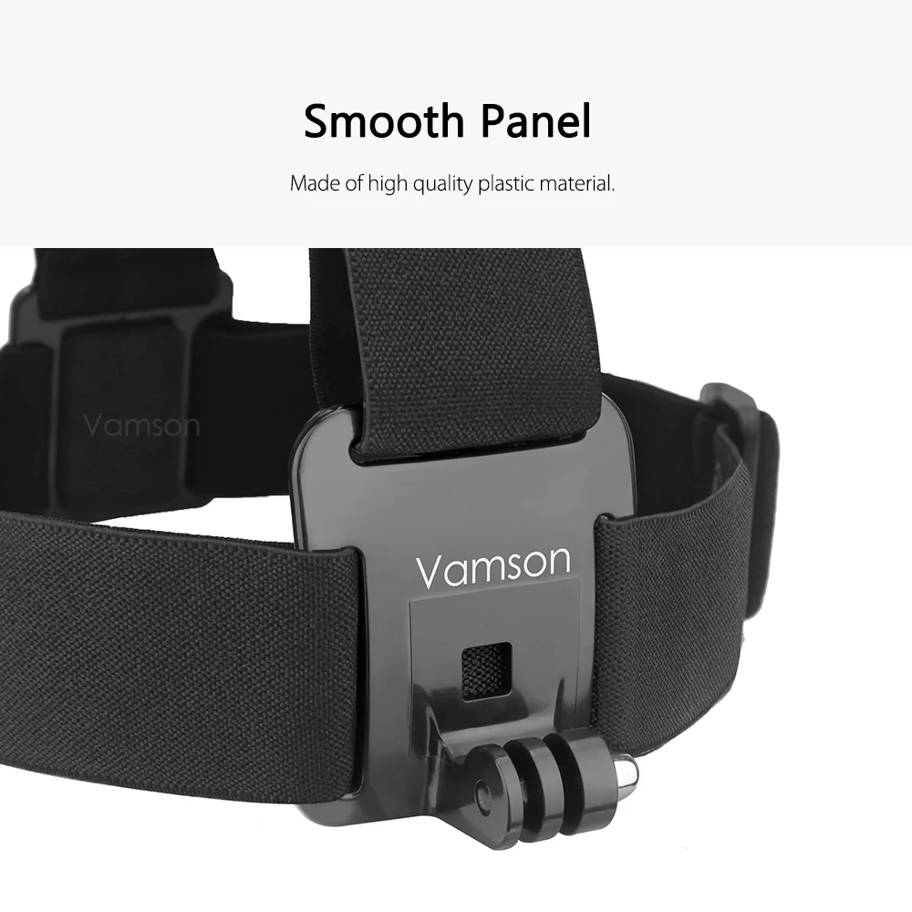 Vamson Head Strap for Gopro hero 10 9 8 7 accessories Head Belt Strap Mount Adjustable For gopro Hero 7 6 5 4 for SJCAM VP202