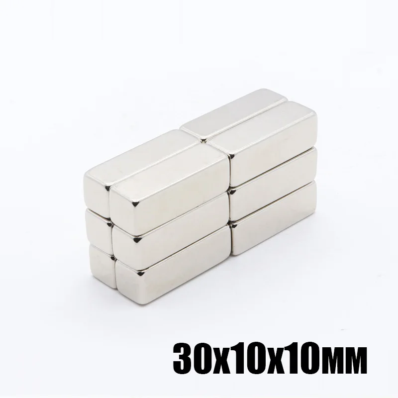 10 шт. 30x10x10 мм Новый x Большой супер сильный кубовидный блок магнит редкоземельных Неодим N35 30x10x10 30*10*10 мм Бесплатная доставка
