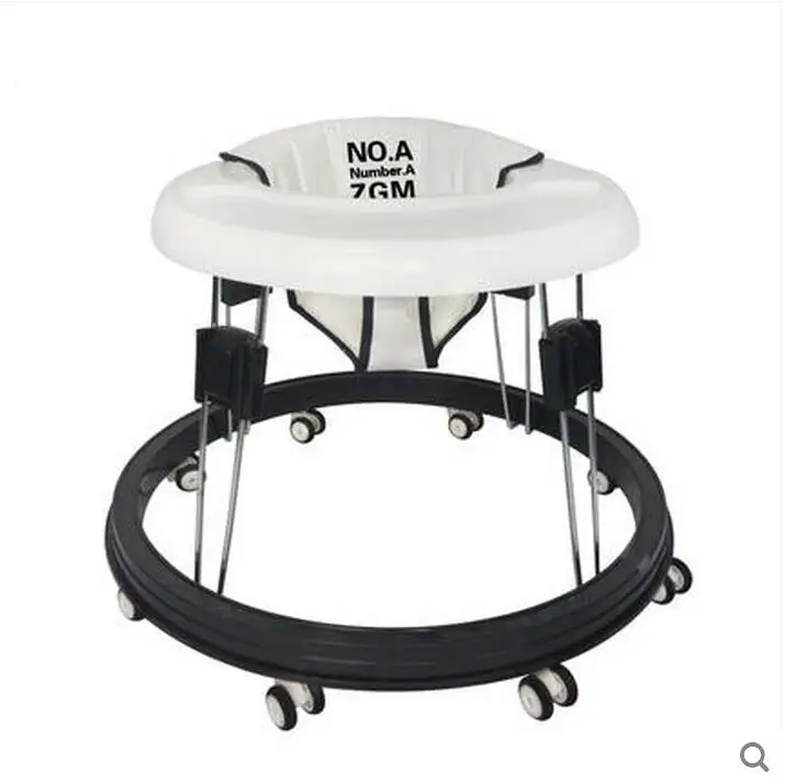 

Fashion Safety Baby Walker Multifunctional Light Weight Folding Anti-rollover Baby Walking Learning Car Portable Walker
