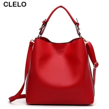 CLELO Lujo Mujeres de Los Bolsos de Diseño de Alta Calidad de La Manera 2017 Del Bolso Del Mensajero Femenina Bolsa Grande de Hombro de La Pu Bolsa Feminina Tote