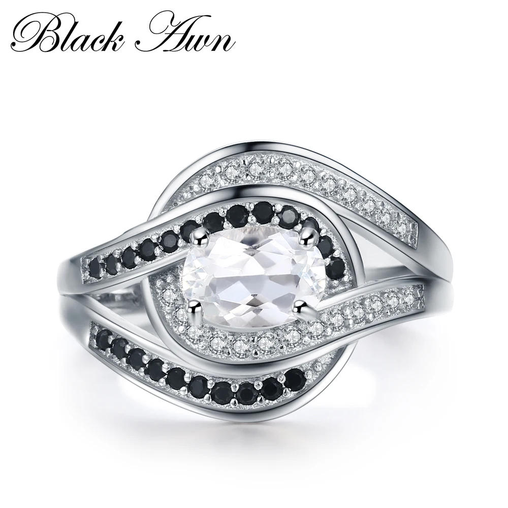 Luxury Anillos Mujer Classic 925 Sterling Silver Fine Jewelry Trendy