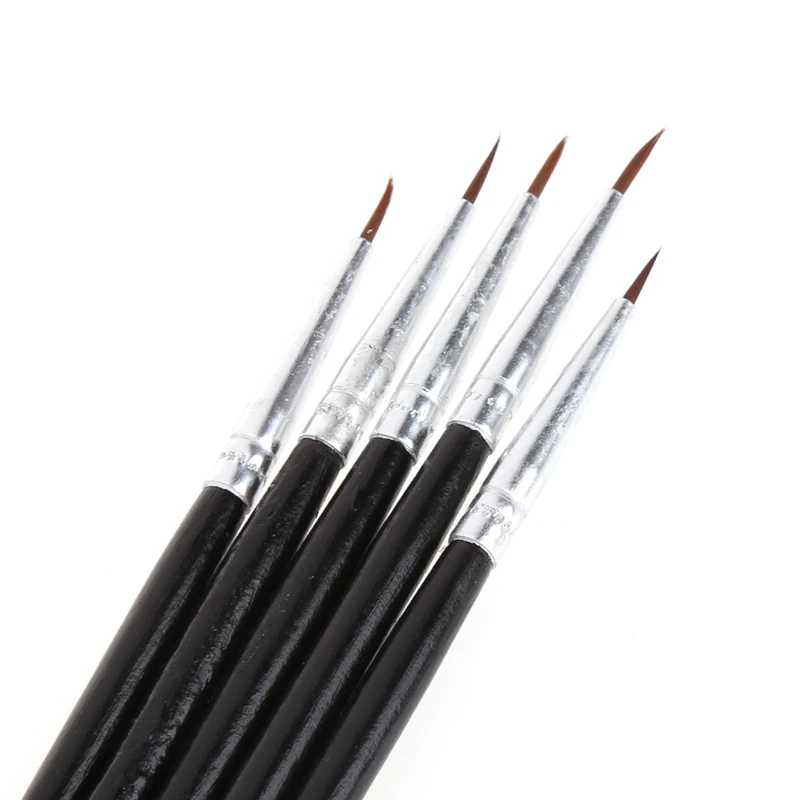 

5Pcs Excellent Quality Nylon Hair Brush Hook Line Pen Artist Watercolor Acrylic Painting Drawing Art Pen Paint Brush Nylon Brush