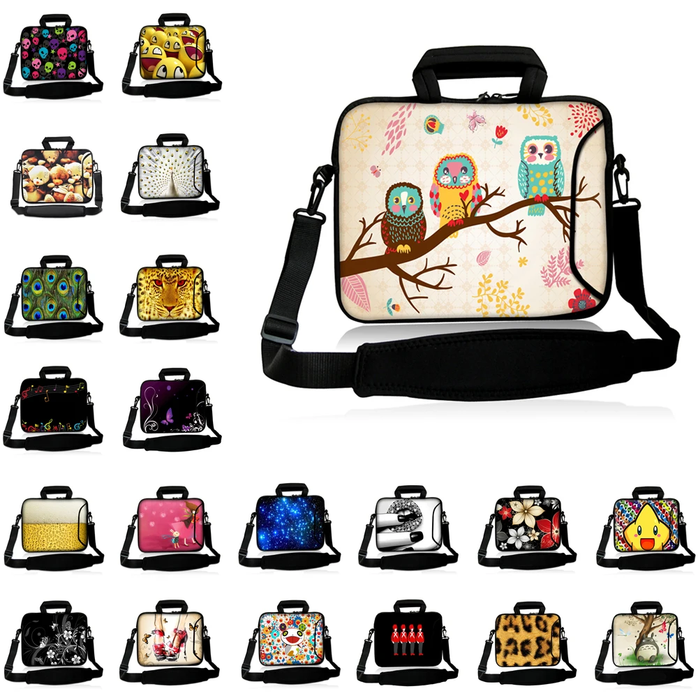 

Viviration Fashion Neoprene Handle Messenger Carry Briefcase Notebook Computer Accessories Hot 10/12/13/14/15/17 Laptop Bag Case