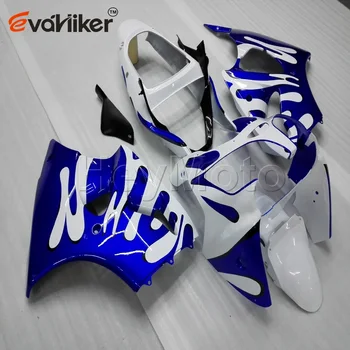 

Custom+Injection mold ABS blue white motor fairings for ZZR600 2005 2006 2007 2008 ZX-6R 2000 2001 2002+Unpainted fairing H3