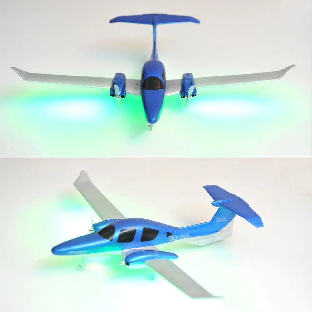 DIY EPP Rubber 2.4ghz RC Airplane Fixed Wing Remote Control Airplanes GD006 Remote Controlled Glider With Light For Kids Toys