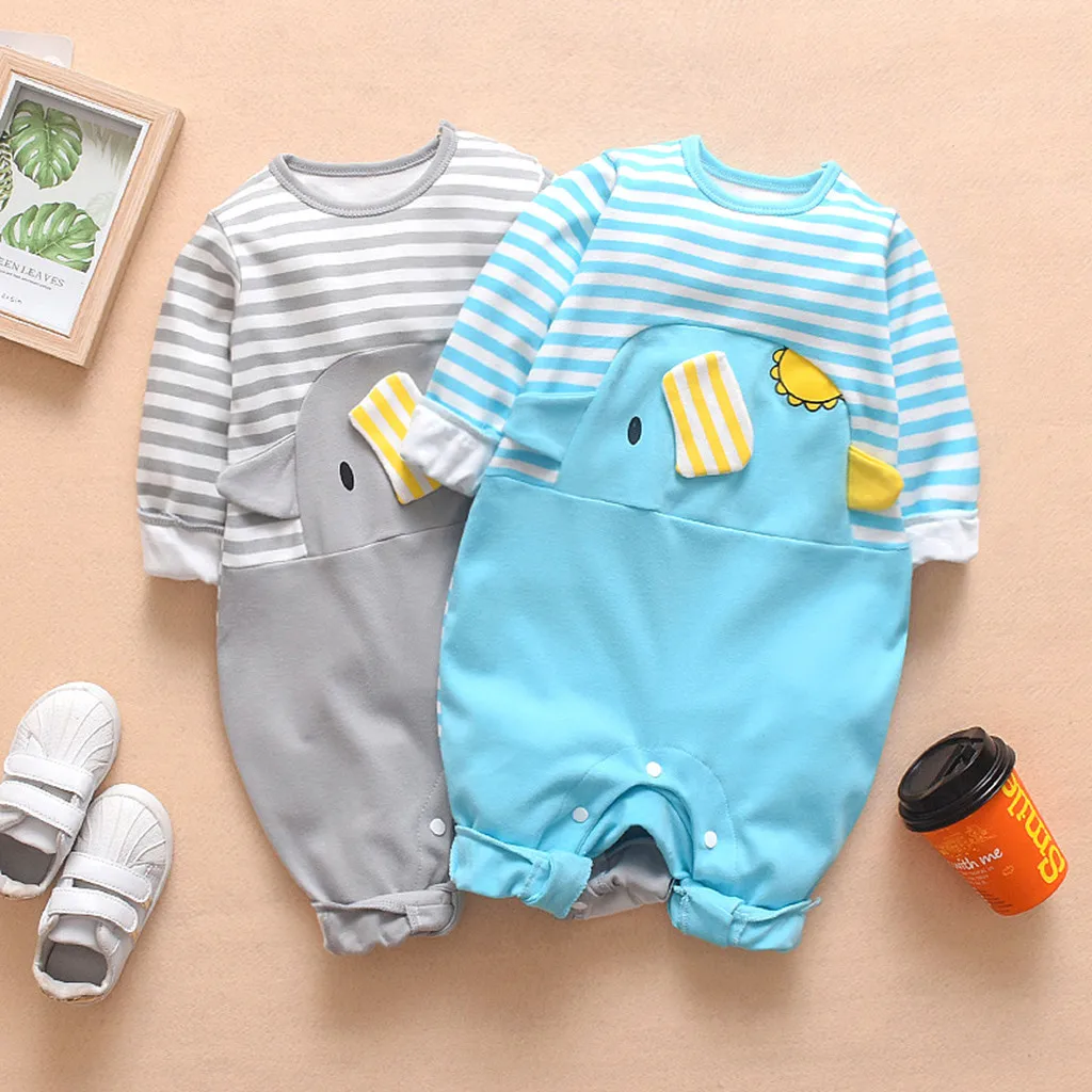 Зимняя одежда для новорожденных мальчиков и девочек комбинезон хлопчатобумажный комбинезон пижамы Боди костюм# p3