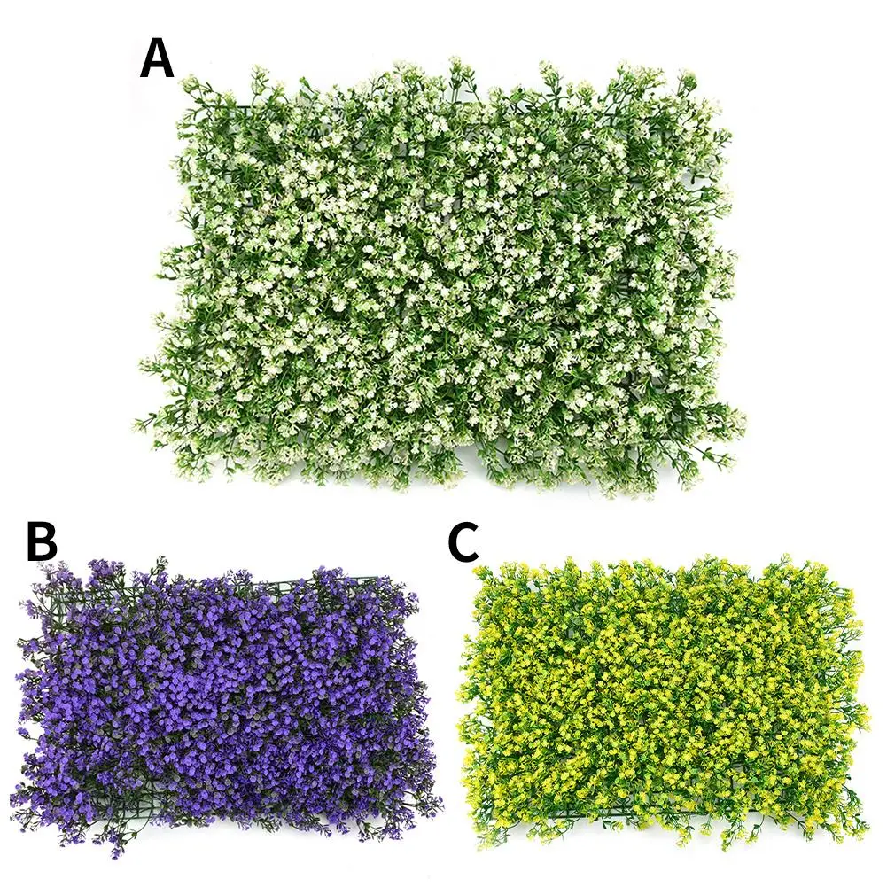 40*60 см Искусственный завод муляж растения на стену газон трава пластик поддельные газон зеленая растительность для стены украшения двери зеленый фиолетовый