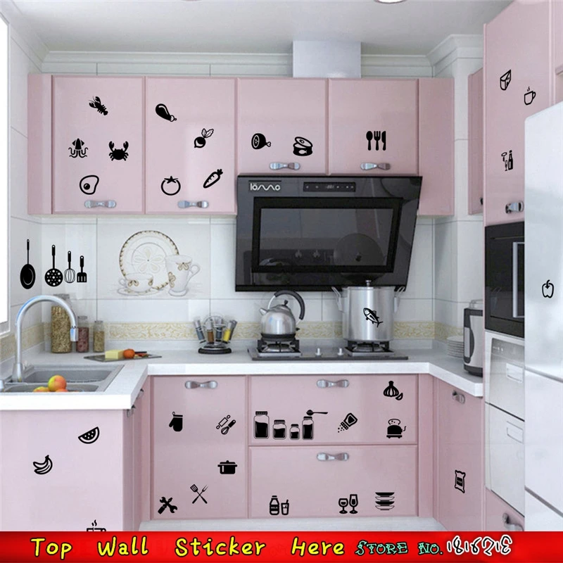 Stiker Untuk Ruang Dapur Dekorasi Kabinet Cupborad Furniture Stiker Untuk Ruang Dapur Dekorasi Kabinet Cupborad Furniture Stucjers Wallpaper Rumah Makan Diy Kulkas Decor Di Wall Stickers Dari Taman
