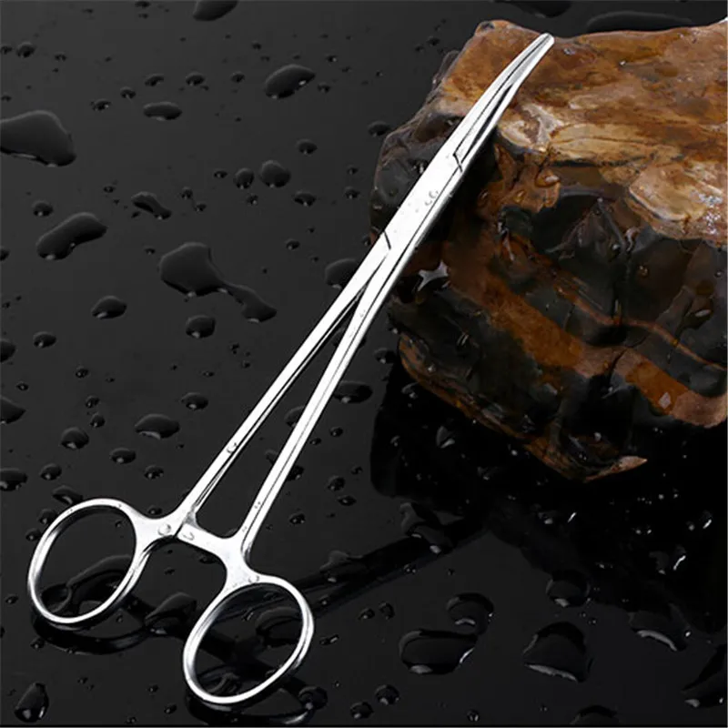 

Stainless Steel Fishing Pliers Fish Hook Remover Curved Tip Fish Bait Clamp Fishing Locking Forceps Pesca Accessories