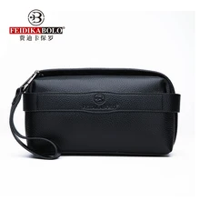 FEIDIKABOLO Genuine Leather Men s Clutch Bag Hot Selling Man font b Wallets b font New