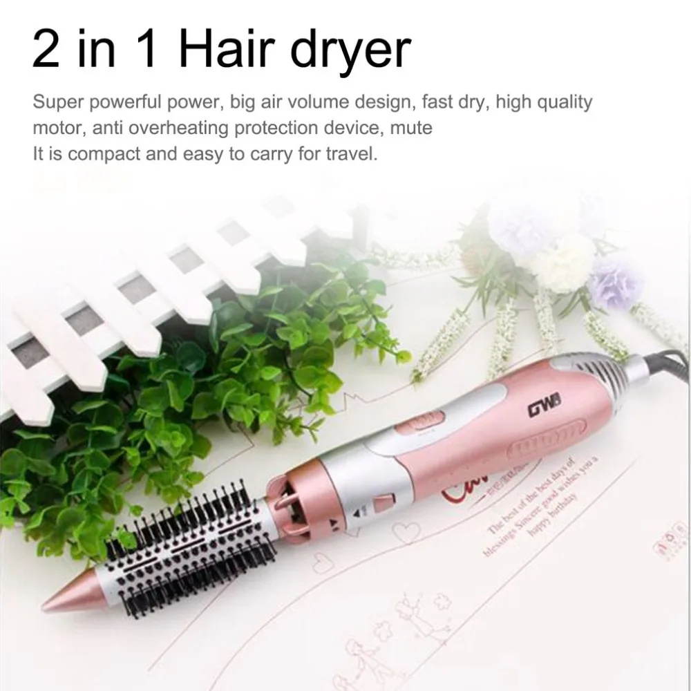 

2 in 1 Hair Dryer Multifunctional Hair Straightener Comb & Curling Hair Comb Straightening Rapid Heating Hair Styling Tool NEW