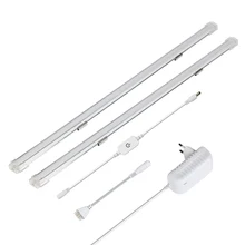 2 шт. 50 см 24 В светодио дный бар легкие бесшовные подключения ультра тонкий Светодиодные ленты 42 светодио дный s SMD 2835 молочно- крышка Кухня кабинет свет