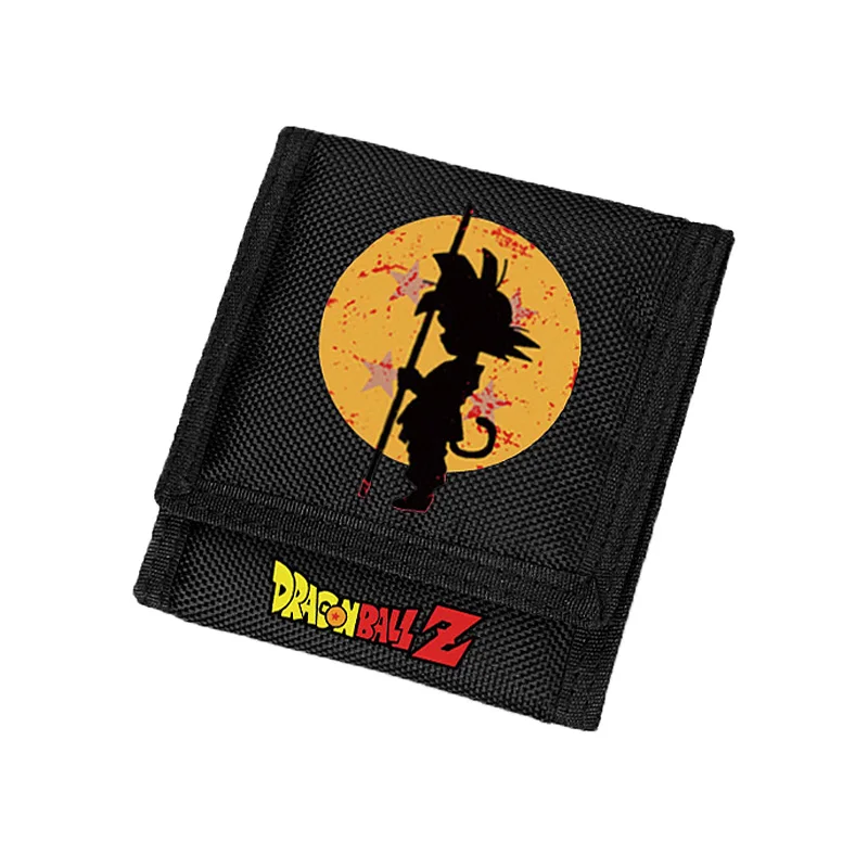 

Zshop Boys Children Gifts Wallets Dragon Ball Wallet Short Black Purse Carteria