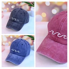 Новинка, 1 шт., дизайн морской волны, Бейсболка унисекс, модные спортивные шапки, высокое качество, шапки для папы, женские и мужские, 3 цвета