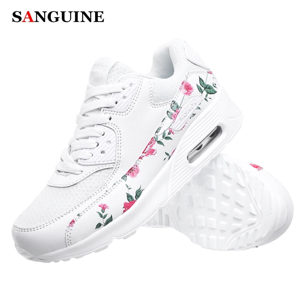 

New Ladies Flat Shoes Fashion Mesh Air Cushion Shoes Outdoor Sports Casual Breathable