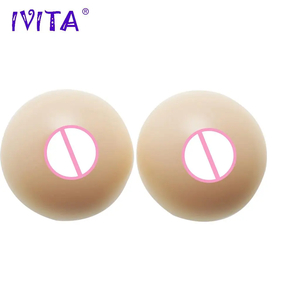 

IVITA 800g Silicone Breast Forms Realistic Fake Boobs Crossdressing Breasts For Mastectomy Enhancer Prosthesis Transgender