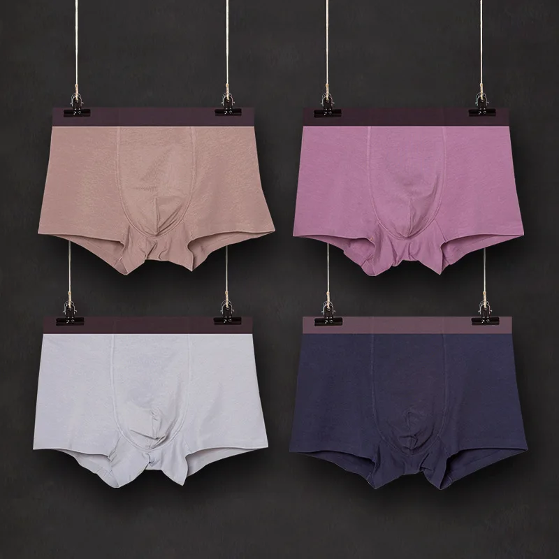 High end blended men's underwear pure cotton modle pants summer comfort