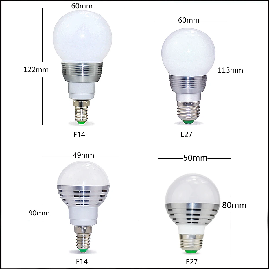 E27 E14 RGB светодиодный лампы 110V 220V 16 Цвет Регулируемый светильник с пульт ДУ с 24 кнопками Управление для использования в помещении или на открытом воздухе вечерние украшения