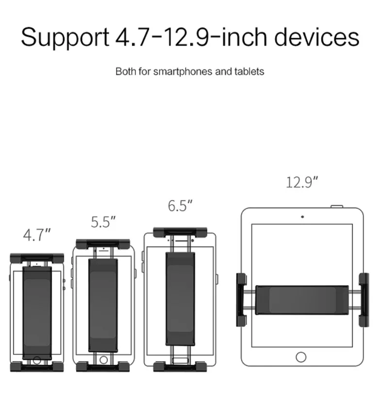 Подголовник, держатель для заднего сидения, автомобильный держатель для телефона 4,7-12,9 дюймов, Накладка для мобильного телефона, заднее сиденье, автомобильный держатель, подставка для планшета, ПК
