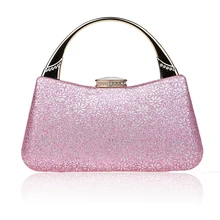2016 neue Design Rosa Dame Bankett Handtasche Kupplung Partei Braut Abendtasche Frauen mit Schulter-kette Verfassungs-beutel-freies Mujer Bolso F906B