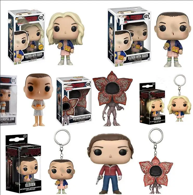 

Pop Stranger Things 3 Eleven Demogorgon Hopper Jonathan Nancy Brenner Joyce Action Figures Collectible Model Toys