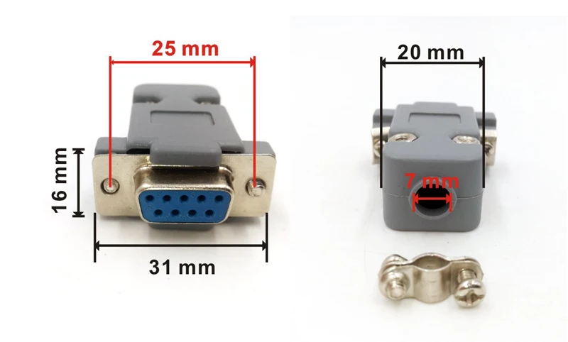 DB9 штепсельный разъем vga разъем типа D 9pin Порт гнездо адаптера женский и мужской RS232 DP9