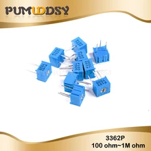 50 шт. 3362P 101 201 501 102 202 502 103 203 503 104 204 504 105 Trimpo подстроечный потенциометр 3362 1 K, 2K 5K 10K 20K 50K 100K