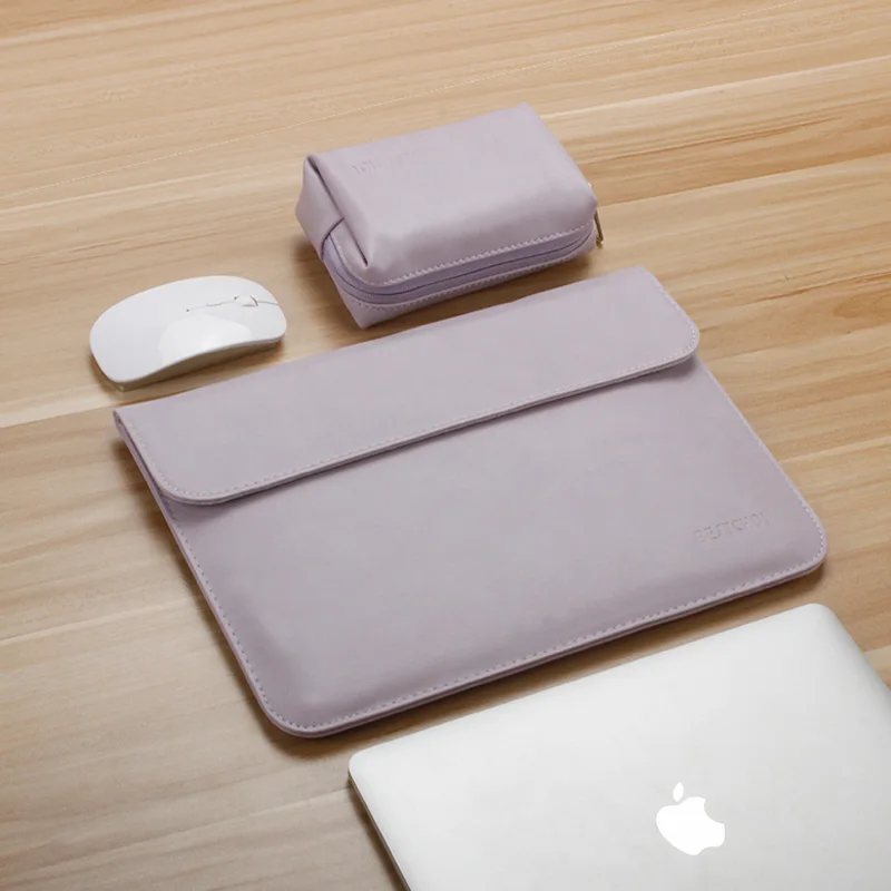 New Laptop Case 13 14 Sleeve for Dell Asus Toshiba Lenovo Hp Acer 13.3 Notebook Bag Pu Leather Waterproof Women Men 12 14.1 Bags