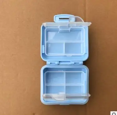 Портативный отдельный Круглый Вращающийся Таблетки пищевой ABS пластик мини один сегмент 7 штук коробки Портативный ящик для хранения лекарств - Цвет: I