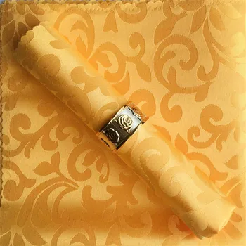 

10 pcs/lot wedding napkins cotton jacquard modern hotel event table decoration white wedding napkins cloth napkins