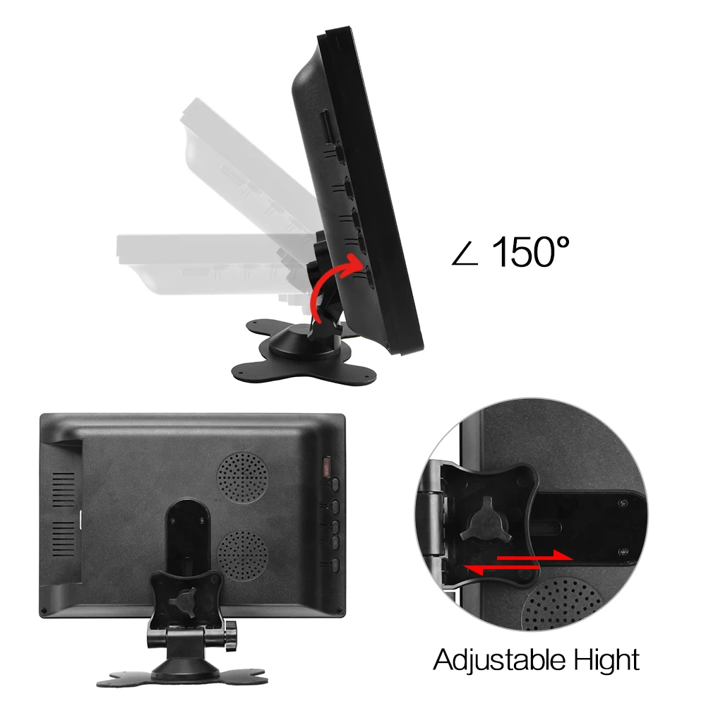 SRJTEK 10," HD lcd 1280*800 автомобильный компьютер ТВ дисплей сенсорный экран HDMI ЖК-мониторы драйвер плата HDMI VGA Видео Аудио