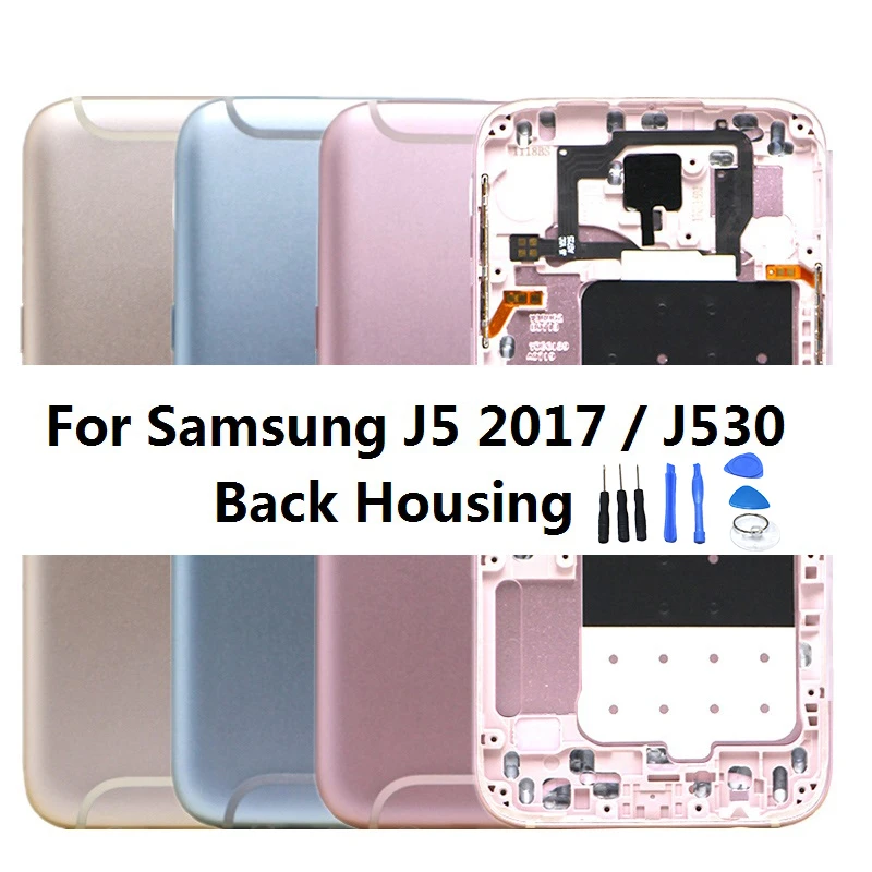 For Samsung Galaxy J5 17 J530 Back Housing Battery Back Cover Door Battery Replacement Parts For Samsung J530 Housing Mobile Phone Housings Frames Aliexpress