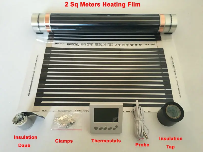 2 Square Meters Infrared Heating Film 50 cm*4 m With