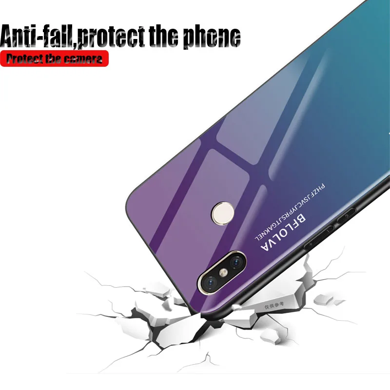 Чехол из закаленного стекла для Nubia Z17S NX595J чехол накладка с градиентными цветными