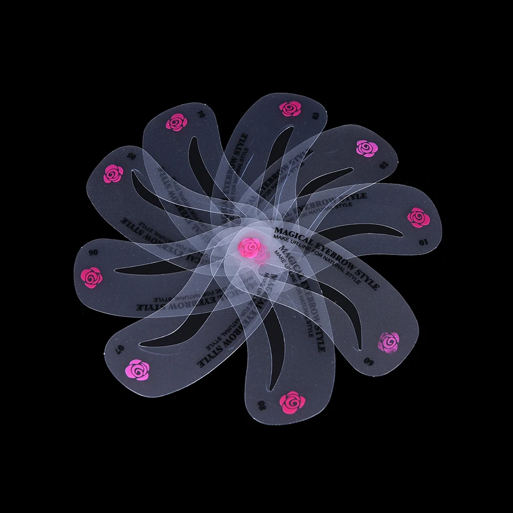 24 шт./компл. многоразовые для бровей для рисования руководство Трафареты бровей Уход за лошадьми карты в 24-х стилях