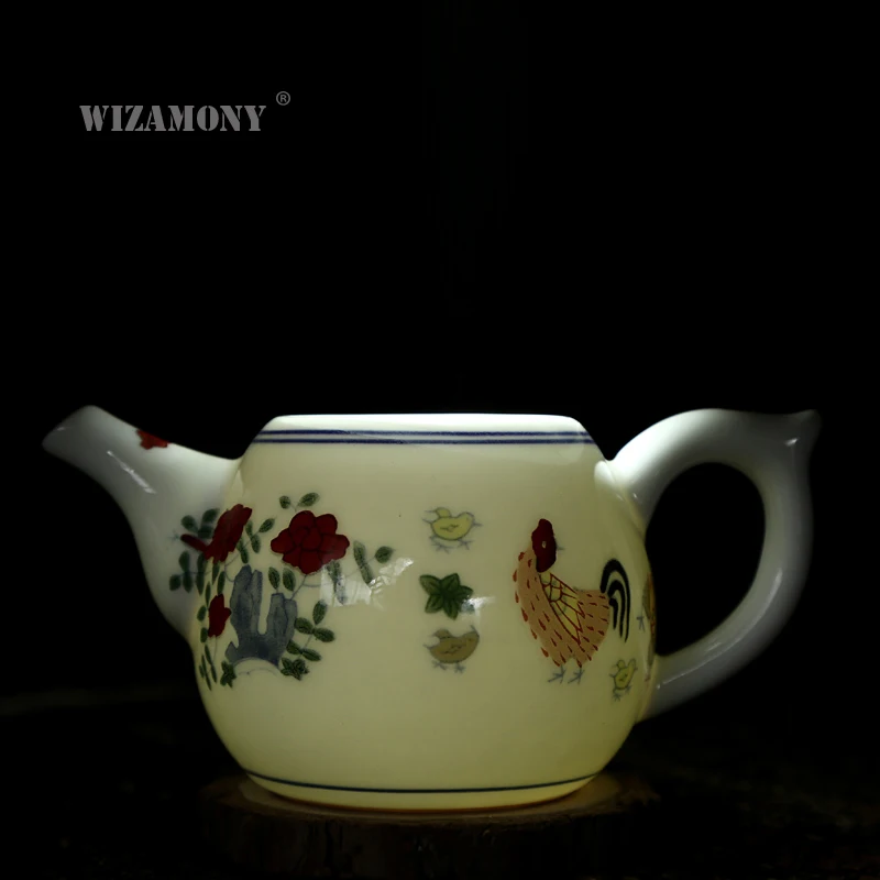 WIZAMONY Китайский Цзиндэчжэнь кунг фу чайный набор gaiwan Чайник чайные кружки ярмарка